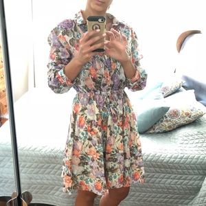 Rebecca Taylor size 4 floral tissue dress